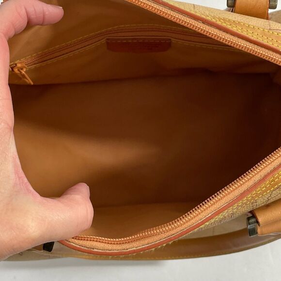 Vintage Allen Edward Map Barrel Handbag - Picture 10 of 14